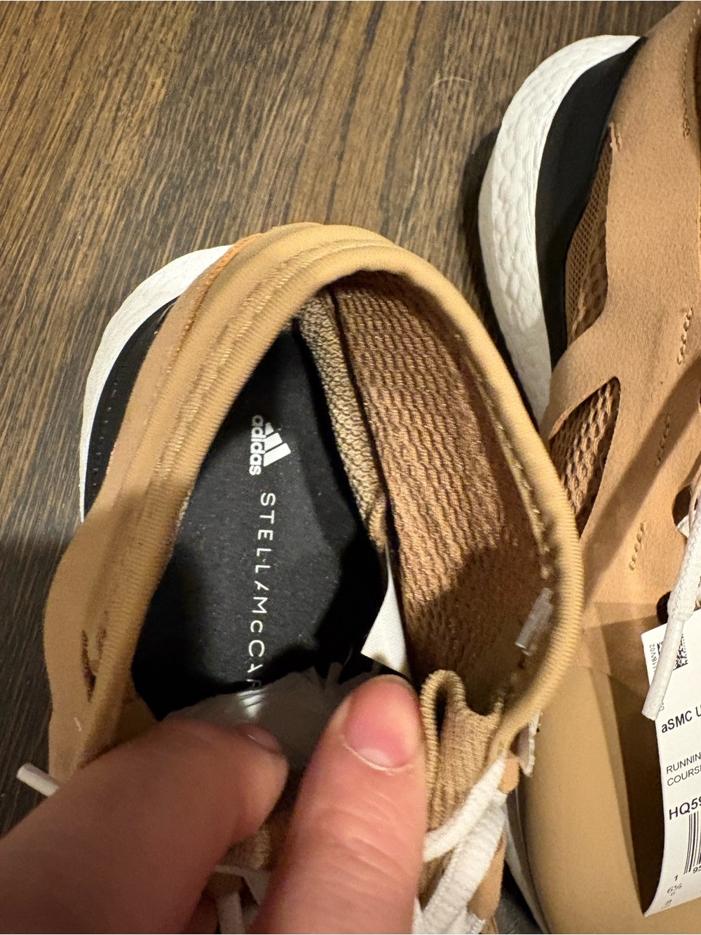 Stella McCartney Tan and White Athletic Sneakers - Picture 6 of 16